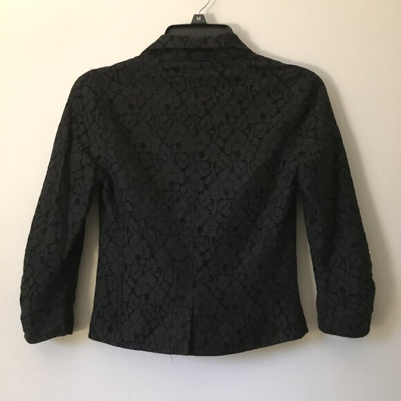 Vintage Y2K Groggy Cotton Lace Cropped Blazer Jacket - Picture 3 of 13